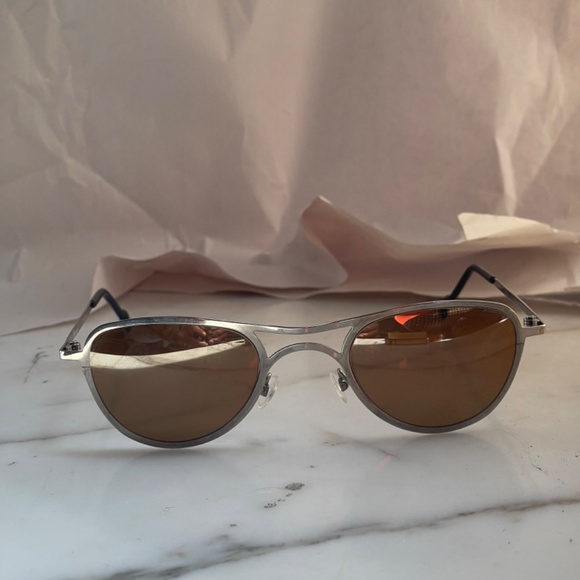 LA Eyeworks vintage "SLAM" pure titanium small aviators pristine - Picture 2 of 13